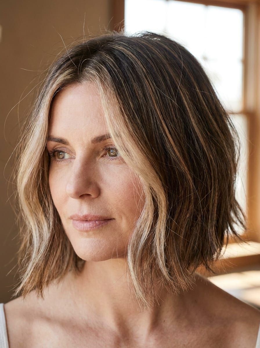 Balayage Bob mit Face-Framing - Balayage Bob